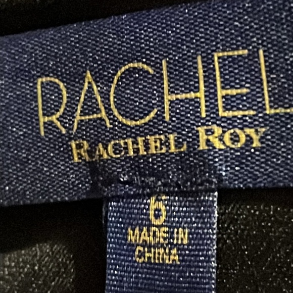 Rachel Rachel Roy Blue Floral Faye Sequin Dress 6 Faux Wrap Cocktail Disco NYE - Picture 12 of 13